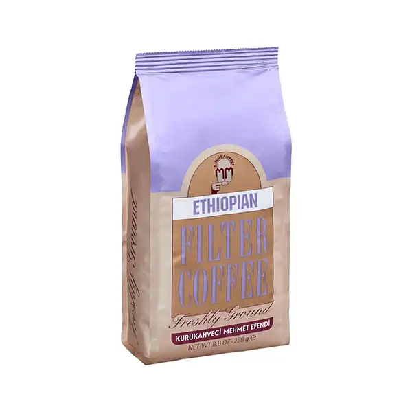 پودر قهوه مهمت افندی اتیوپی فیلتر کافی 250 گرمی